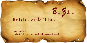 Bricht Zsüliet névjegykártya